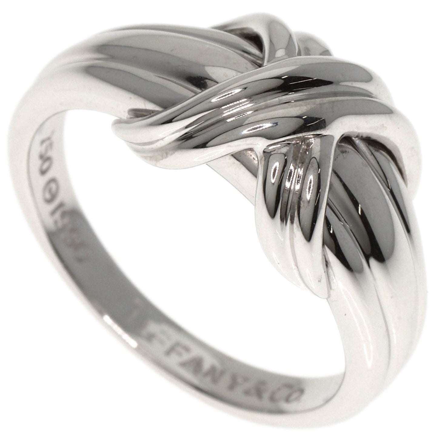Tiffany Signature Ring In 18K White Gold For Women