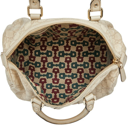 Gucci Guccissima Handbag 193603 Ivory Leather