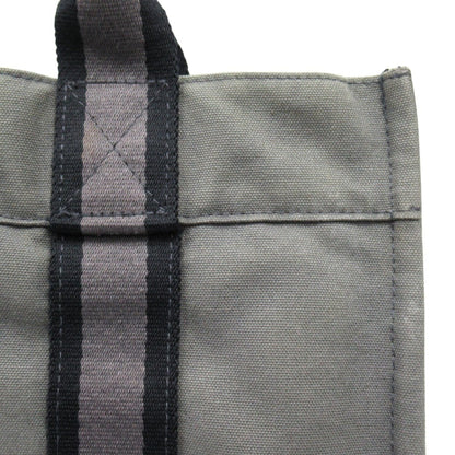 Hermes Hermes Bag Foult Pm Canvas Tote Hand Grey