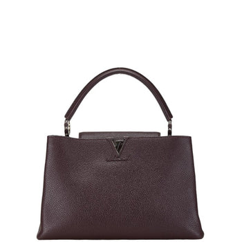 Louis Vuitton Capucines Mm Handbag M48869 Ketch Purple Leather
