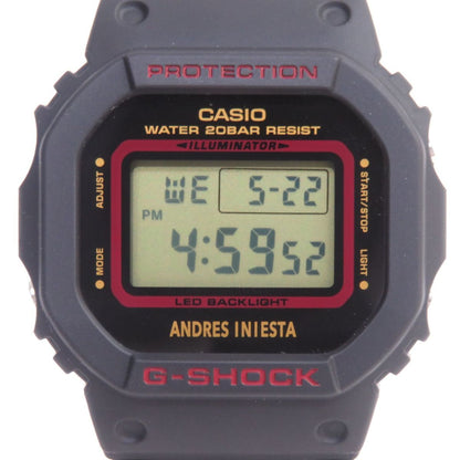 Casio G-Shock Dw-5600Ai-1Jr Andres Iniesta Signature Model Quartz Wristwatch