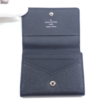 Louis Vuitton Bi-Fold Card Case Taiga Envelope Carte De Visite Nm