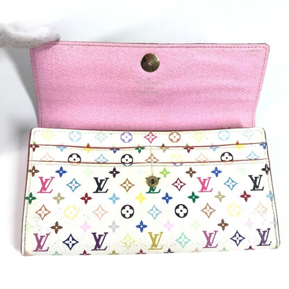 Louis Vuitton M93744 Monogram Multicolore Portefeuille Sarah Rich Long Wallet With Flap