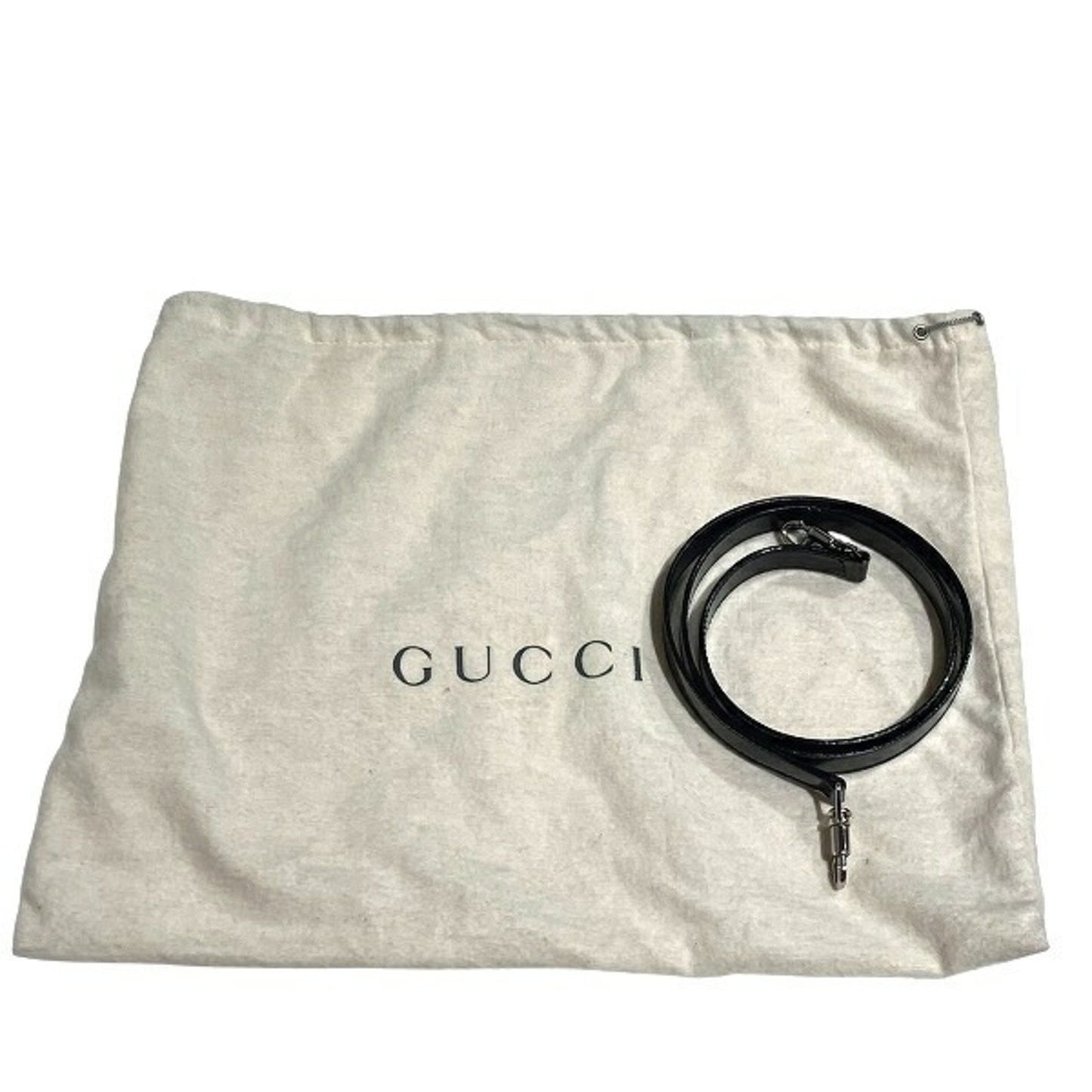 Gucci Bamboo 000 2032 0509 Black Shoulder Bag/Handbag