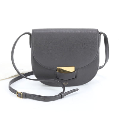 Celine Trotter Leather Shoulder Bag