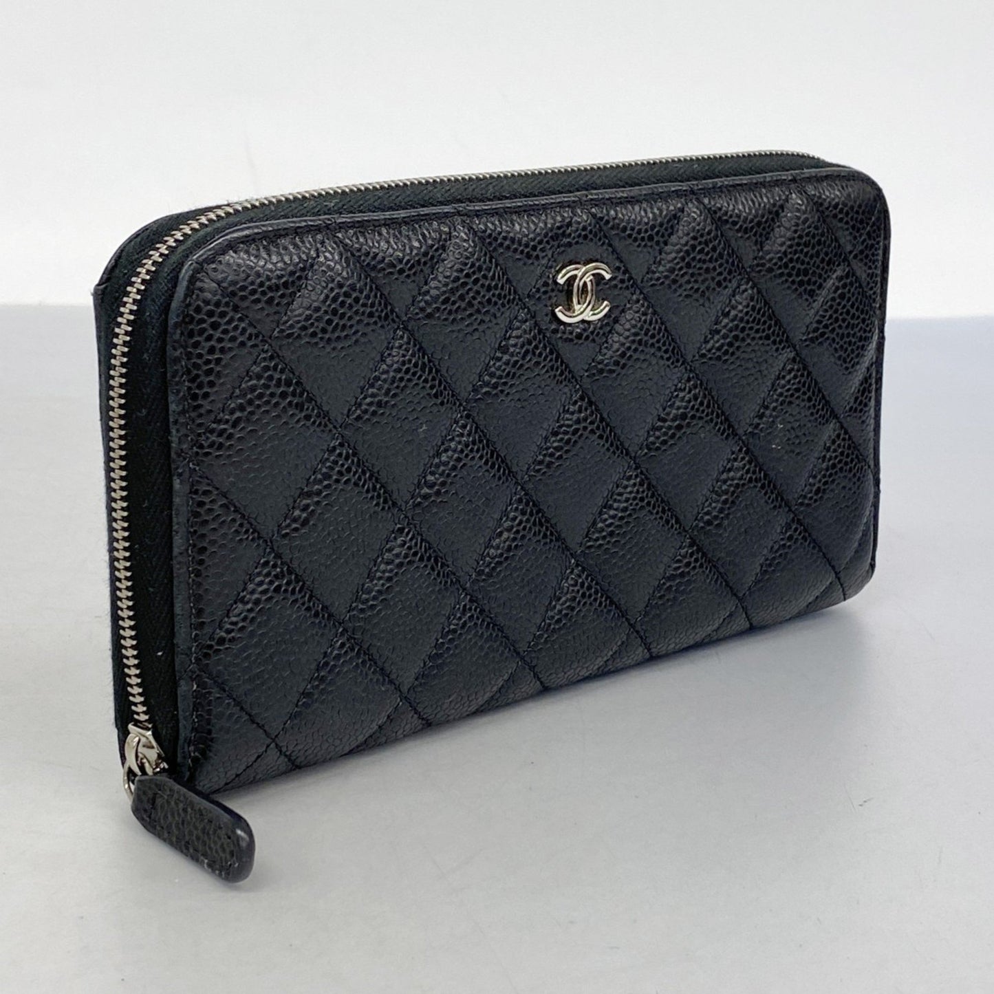Chanel Matelasse Caviar Leather Long Wallet