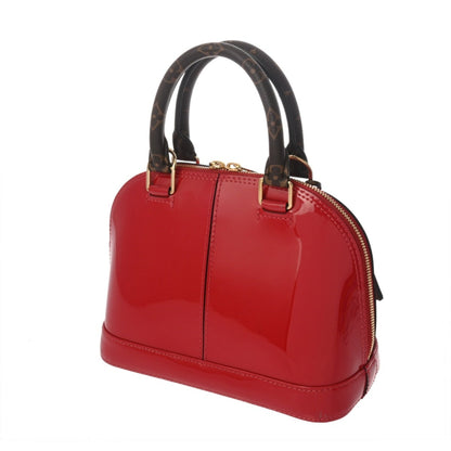 Louis Vuitton Alma Bb Scarlet M91606 Women'S Monogram Canvas Patent Leather Handbag