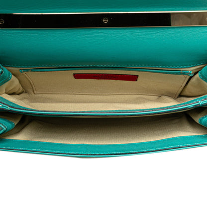 Valentino Rockstud Shoulder Bag In Green