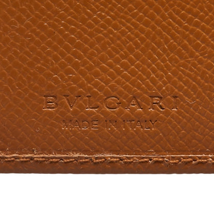 Bvlgari Long 6-Ring Key Case Brown Leather