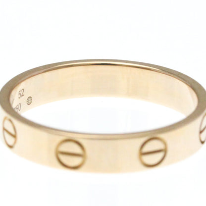 Cartier Mini Love Ring Pink Gold (18K) Fashion No Stone Band Ring Pink Gold