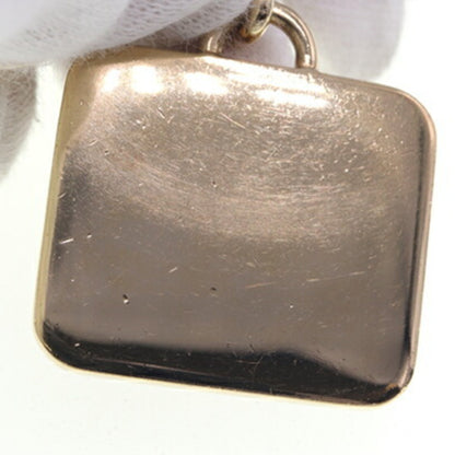 Miu Miu Miu Keychain 5Ps066 Black Gold Metal Key Ring Bag Charm