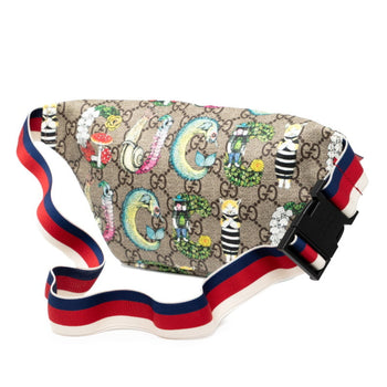 Gucci Children'S X Yuko Higuchi Gg Supreme Waist Bag 502095 Beige Red Multicolor Leather