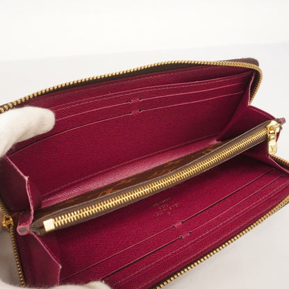 Louis Vuitton Monogram Portefeuille Clemence Long Wallet M60742 Brown Fuchsia