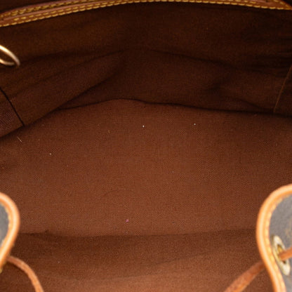 Louis Vuitton Monogram Montsouris Mm Backpack M51136 Brown Leather