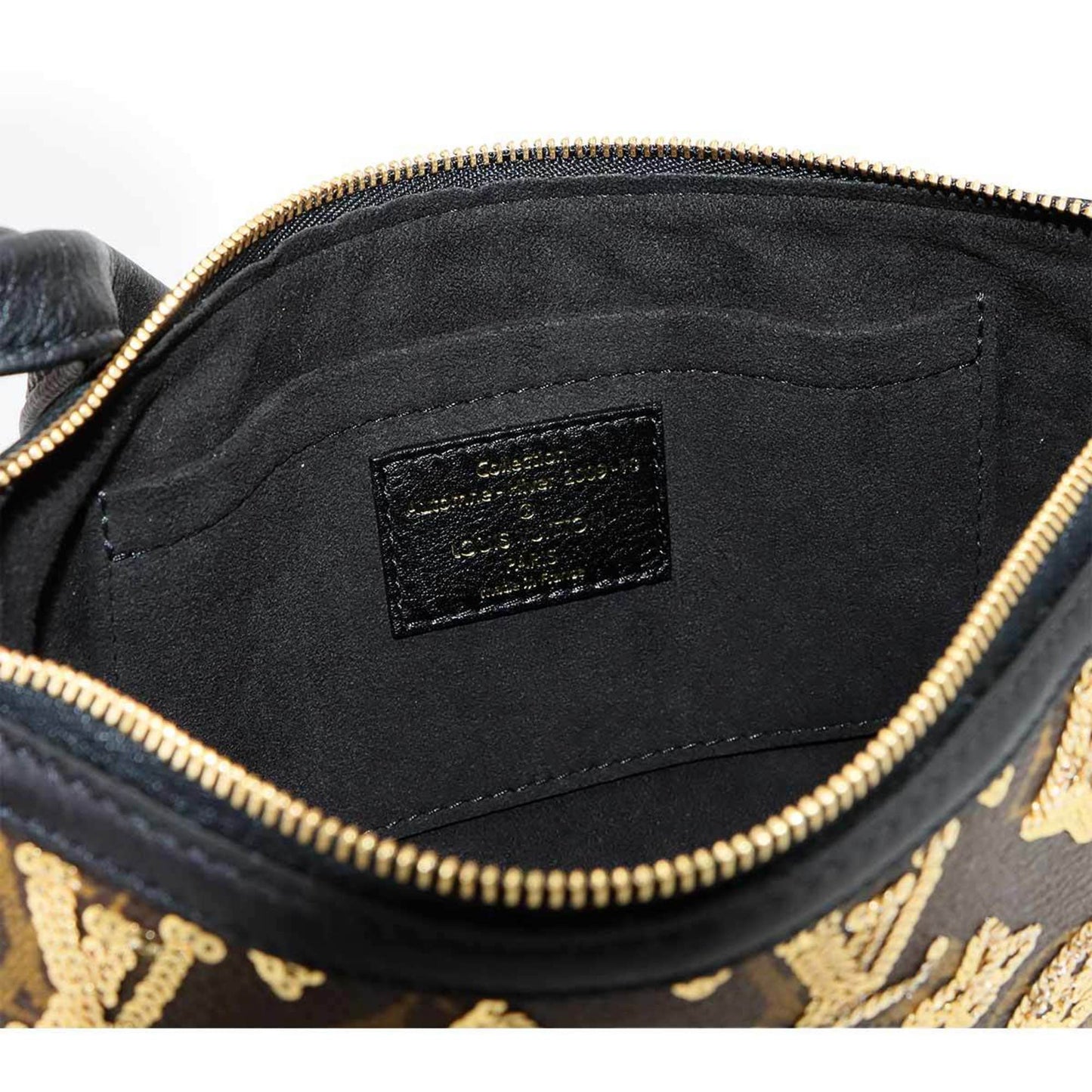 Louis Vuitton Monogram Eclipse Pochette Accessoires Handbag In Brown With Sequins