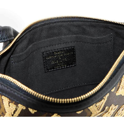 Louis Vuitton Monogram Eclipse Pochette Accessoires Handbag In Brown With Sequins