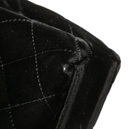 Chanel Matelasse Coco Mark Mini Handbag In Black Velvet