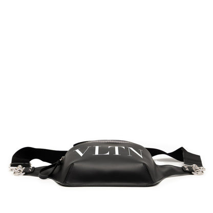 Valentino Vltn Logo Body Bag/Waist Bag In Black