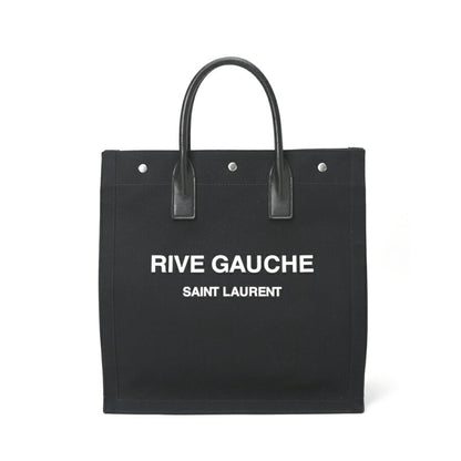 Saint Laurent Saint Laurent Rive Gauche Tote Bag 632539 Canvas Black S-157033