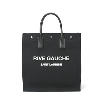 Saint Laurent Saint Laurent Rive Gauche Tote Bag 632539 Canvas Black S-157033