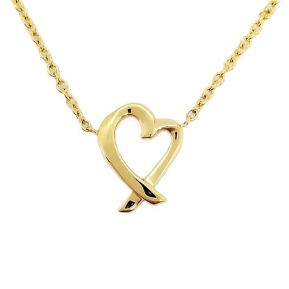 Tiffany & Co. Paloma Picasso Labyrinth Heart Necklace In 18K Yellow Gold