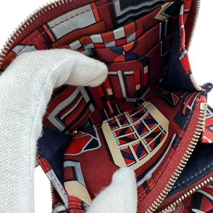 Hermes Azap Silkin Compact Coin Case Wallet Red