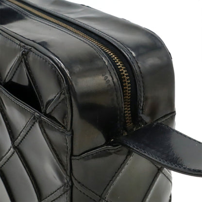 Chanel Bicolore Shoulder Bag In Enamel And Patent Leather