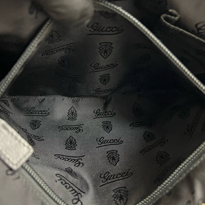 Gucci Gucci Shima Gg Logo Engraved Leather Shoulder Bag