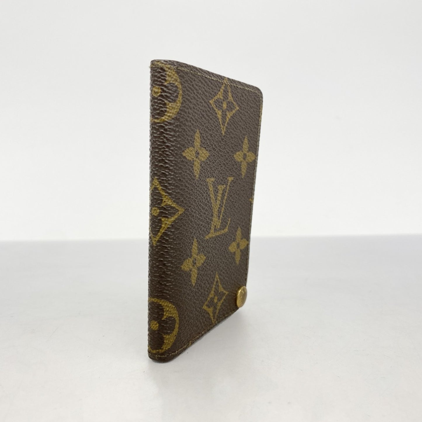 Louis Vuitton Monogram Porte Carte Credit Pression Business Card Case M60937 Brown