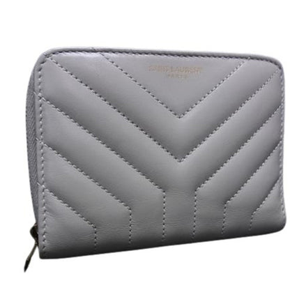 Saint Laurent Joan 650981 Ivory Leather Bifold Wallet