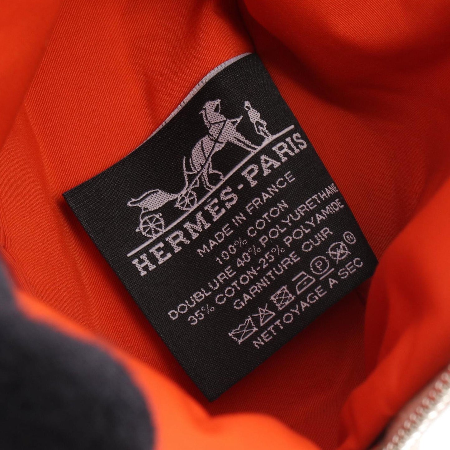 Hermes Herms Bolide Pouch 15 Mini Bag Canvas Leather