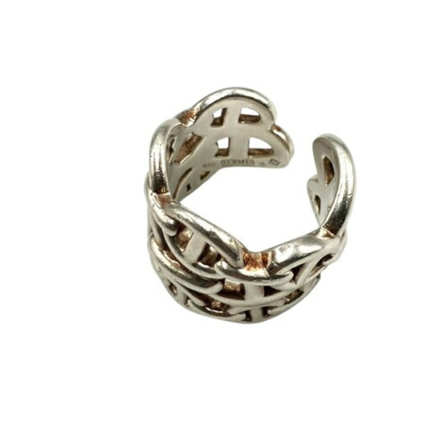 Hermes Hermes Chaine D'Ancre Anchaine Gm Ring Ag925 Size 55 Silver