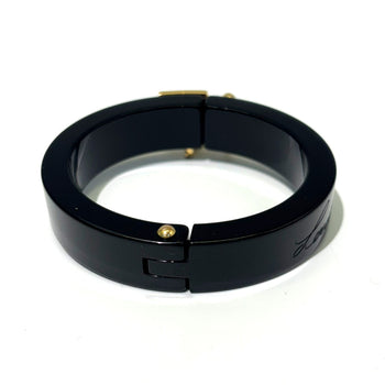 Louis Vuitton Lockme Bangle Bracelet Black Gold Plastic M66761 Louis Vuitton