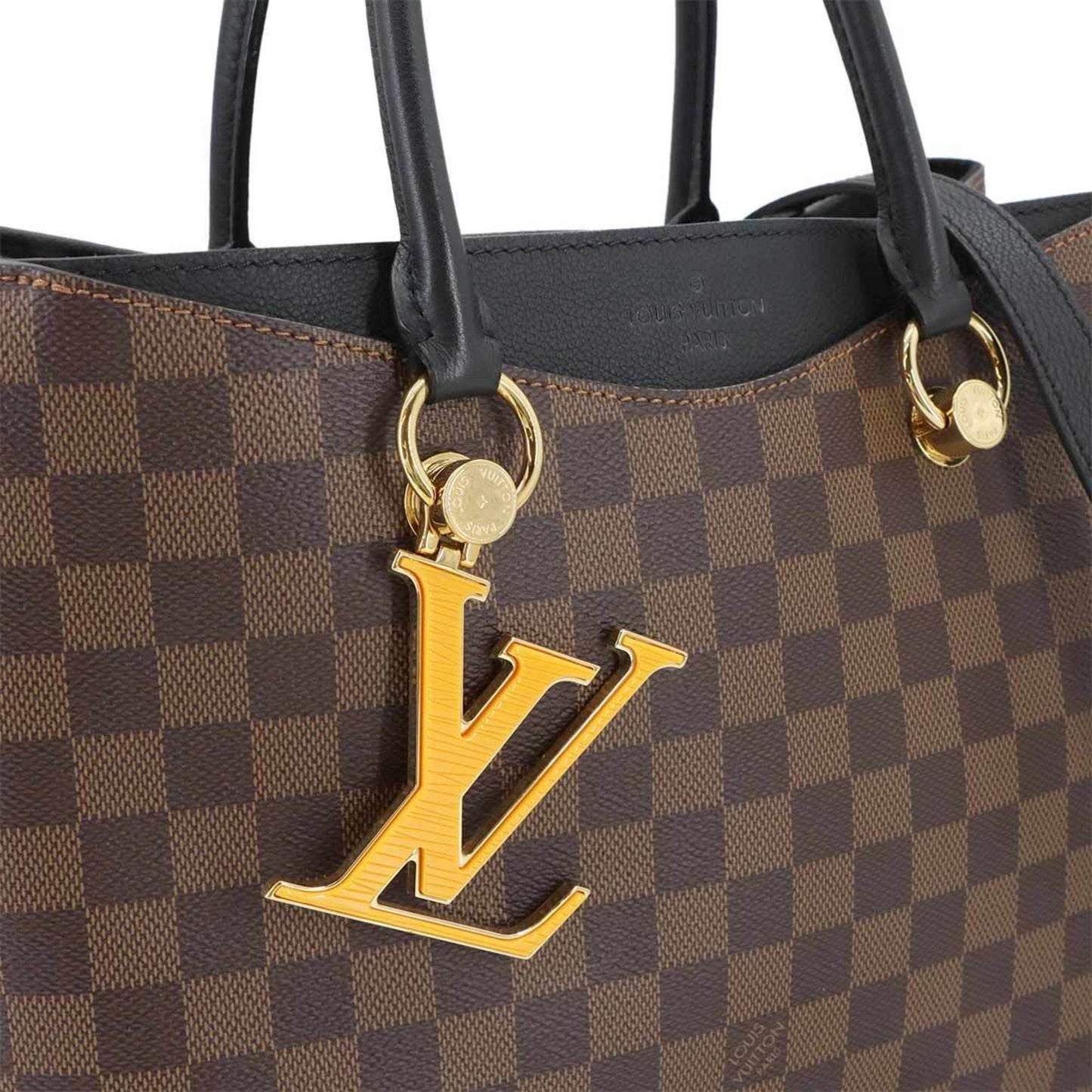 Louis Vuitton Damier Lv Riverside 2-Way Tote/Shoulder Bag In Ebene Noir