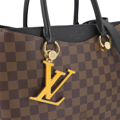 Louis Vuitton Damier Lv Riverside 2-Way Tote/Shoulder Bag In Ebene Noir