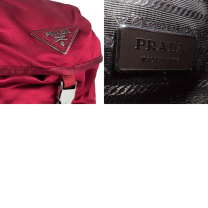 Prada Satin Burgundy Backpack
