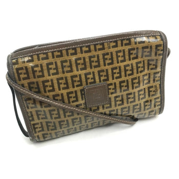 Fendi Crossbody Bag Pochette One Shoulder Shoulder Bag Brown Brown