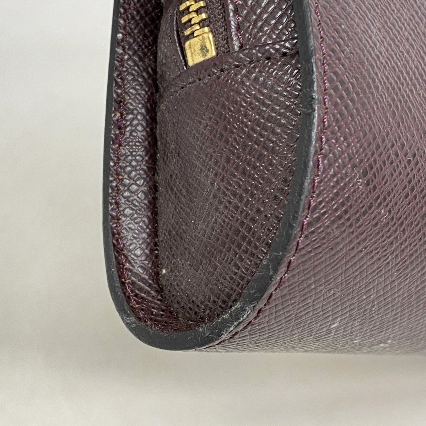 Louis Vuitton Taiga Baikal Clutch Bag M30186 Acajou