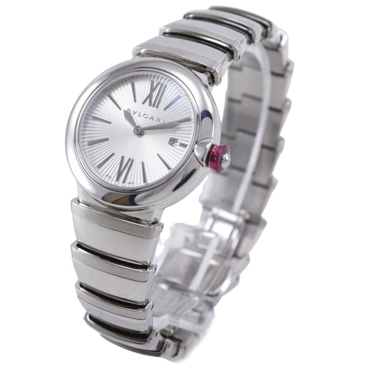 Bvlgari Le Chair Watch Lu28S/Lu28C6S Stainless Steel Quartz Analog Display