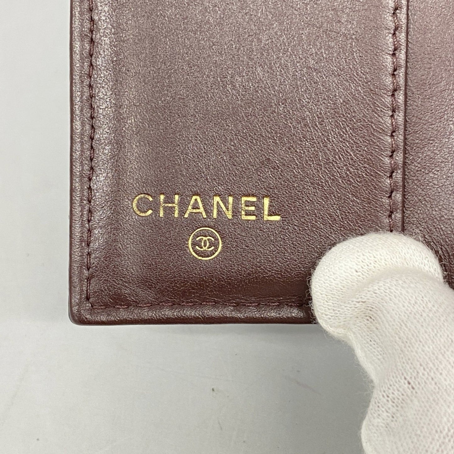 Chanel Matelasse Tri-Fold Wallet In Caviar Leather