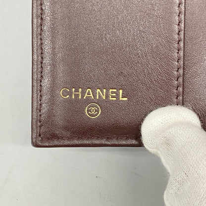 Chanel Matelasse Tri-Fold Wallet In Caviar Leather