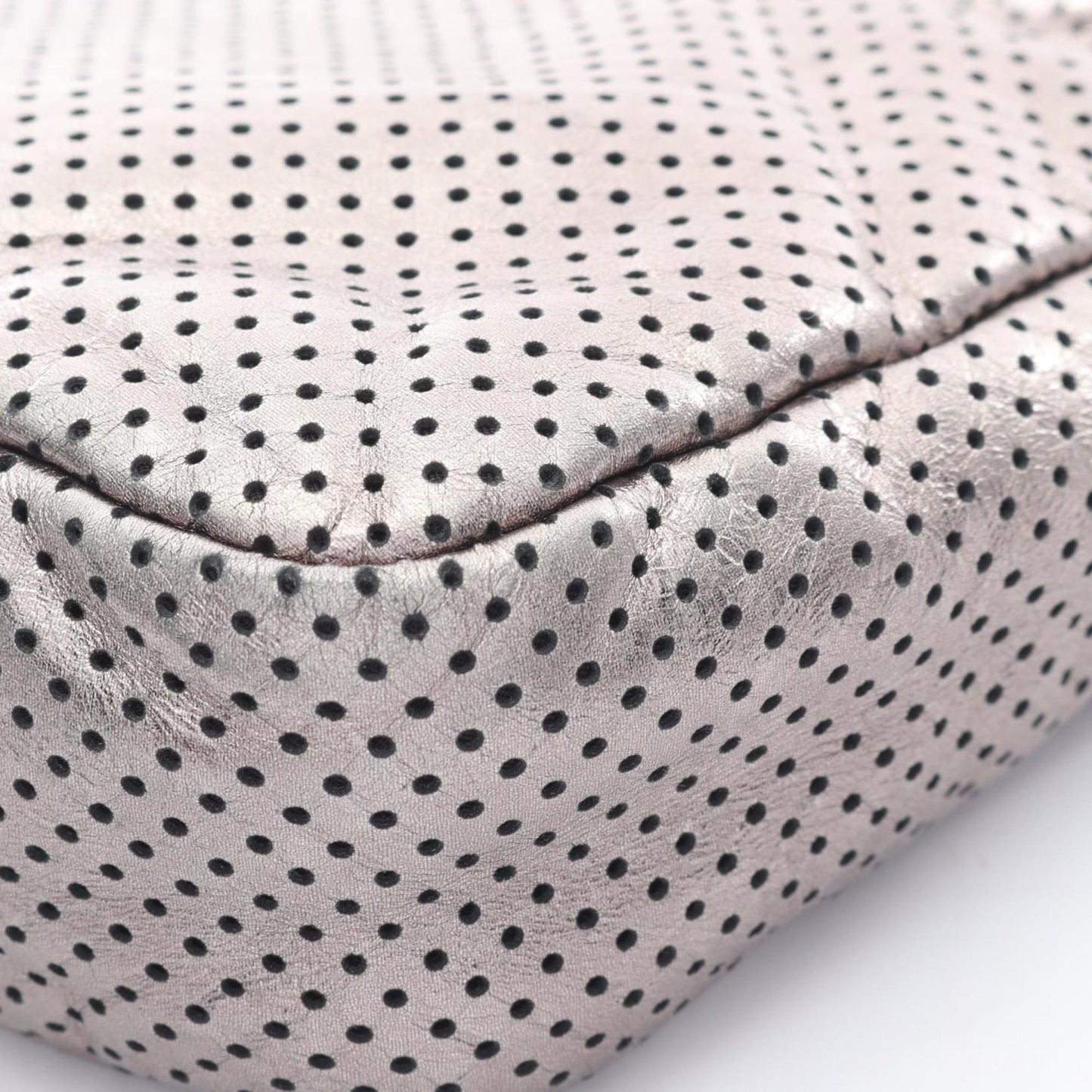 Chanel 2.55 Punched Leather Shoulder Bag