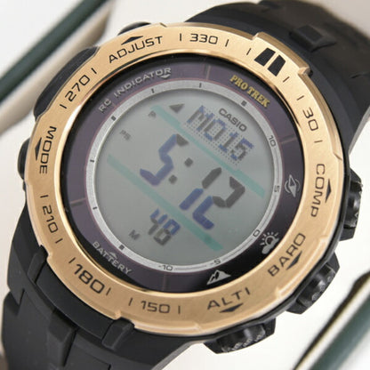 Casio Men'S Pro Trek Tough Solar Watch With Rubber Strap