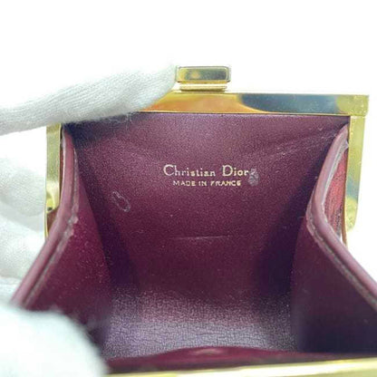 Christian Dior Wallet Ec-23600 Bordeaux Trotter Jacquard Canvas
