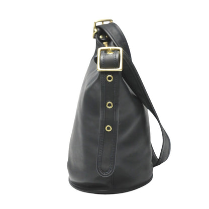 Coach Shoulder Bag Handbag Vintage Bucket Leather 9953 Black