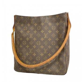 Louis Vuitton Monogram Looping Gm Shoulder Bag M51145 Brown