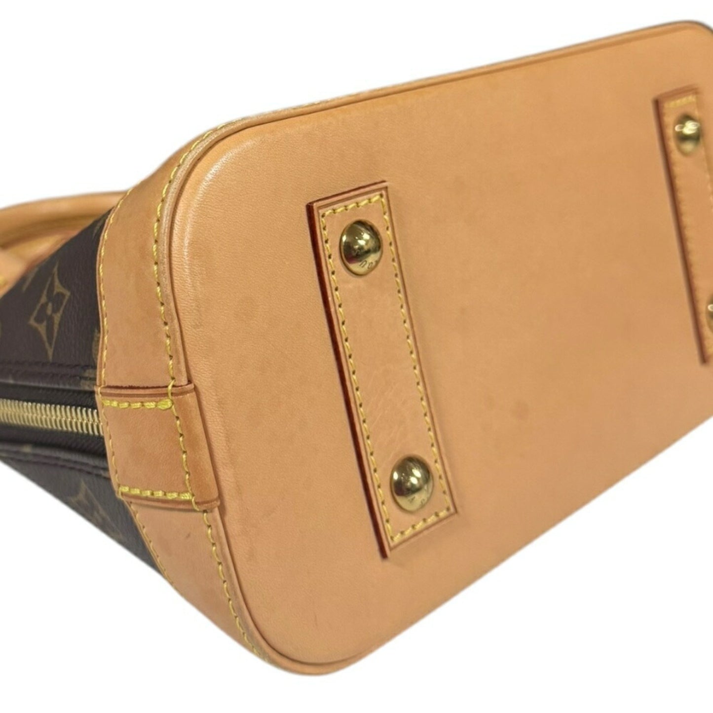Louis Vuitton Alma Bb Monogram Shoulder Bag Canvas M53152 Brown