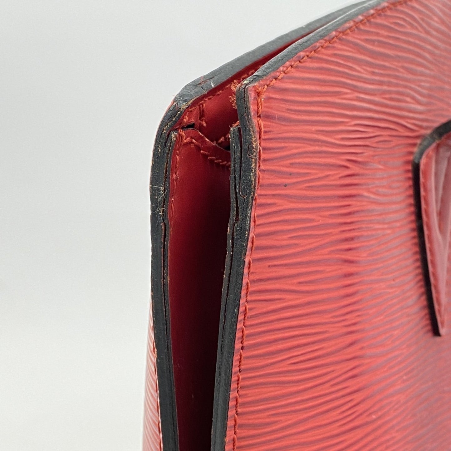 Louis Vuitton Epi Saint-Jacques Shoulder Bag M52267 Castilian Red