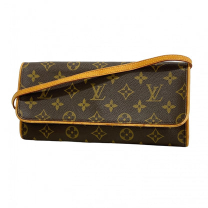 Louis Vuitton Monogram Pochette Twin Gm Shoulder Bag M51852 Brown