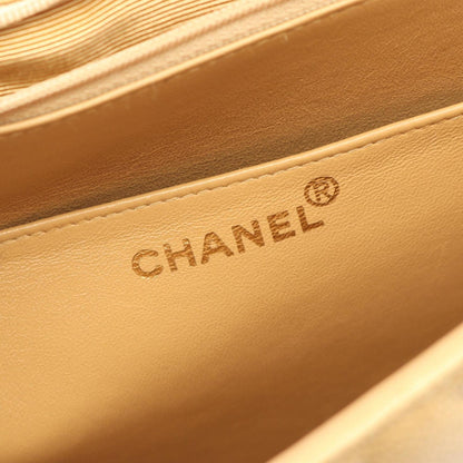 Chanel Matelasse Briefcase Bag In Calfskin Leather (Beige)
